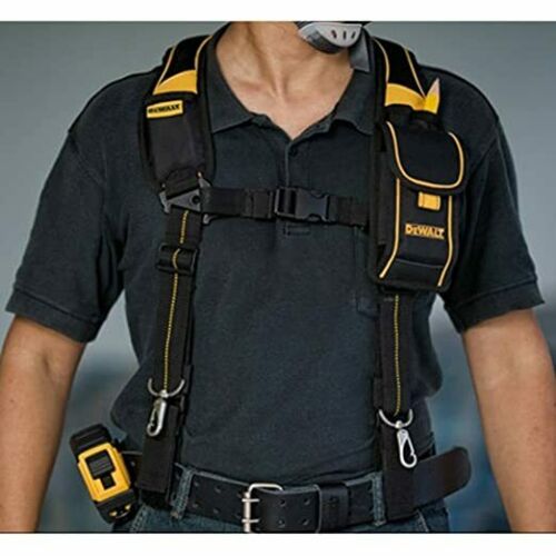 DeWALT DWST80915-8 Pro Work Tool Belt Adjustable Suspender with Mobile Pouch