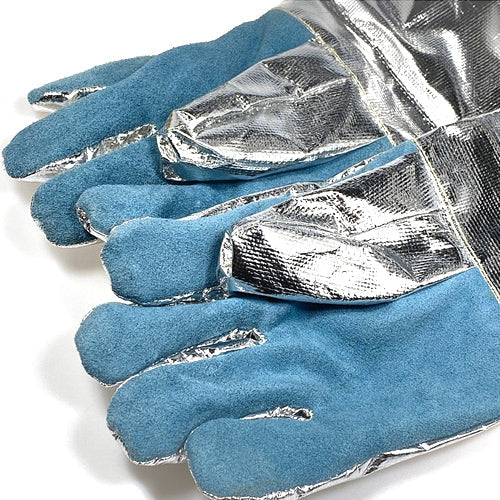 SeongKwang Aluminized 20" Gloves Fiber Leather Welders Heat Fire Resistant Grain TIG