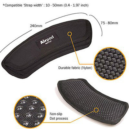Matin Air Pad Shoulder Saver Pad Curved Design (Black) - Korade.com
