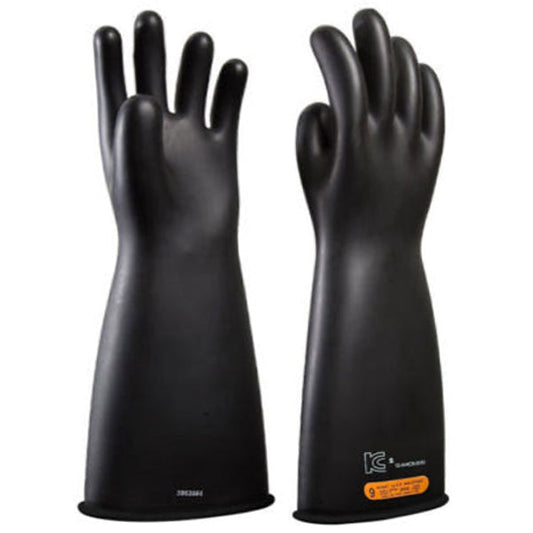 Novax Electrical Insulating Safety Gloves 36000V Class 4 (41 cm/16 Inch) Black