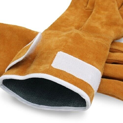 KameLo 919-B Leather Welding Camping Gloves Heat Resistant TIG Arc Grain Camping