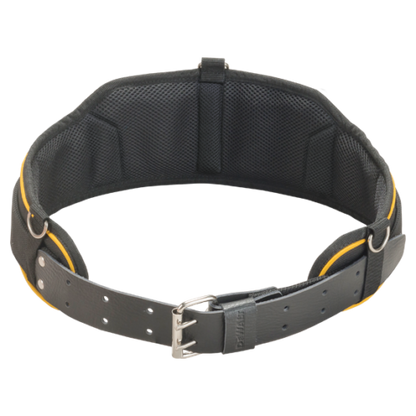DeWALT DWST80908-8 Heavy Duty Leather Tool Belt 2-Pin Metal Buckle (Black)
