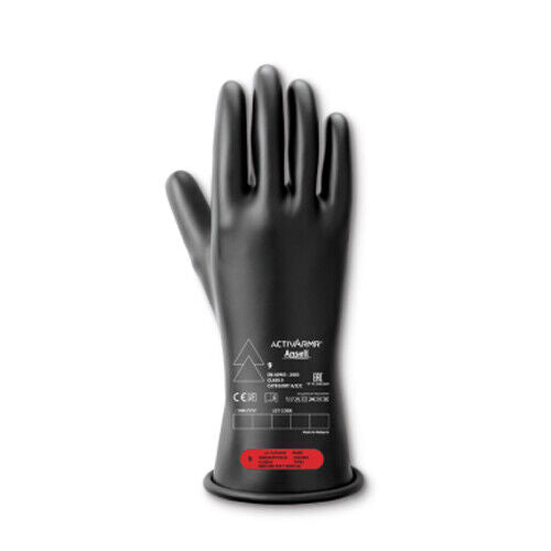 Ansell ActivArmr RIG011B Rubber Electrical Insulating Gloves Class 0 AC 1000V